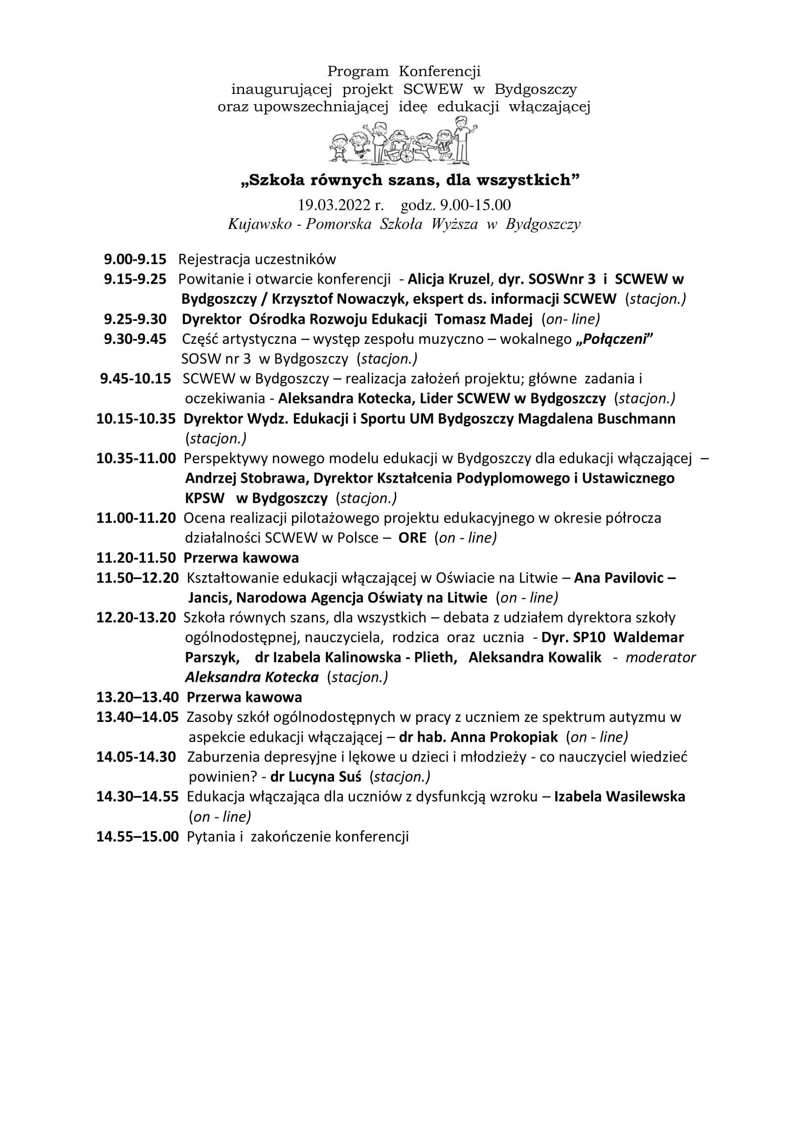 Program konferencji 1