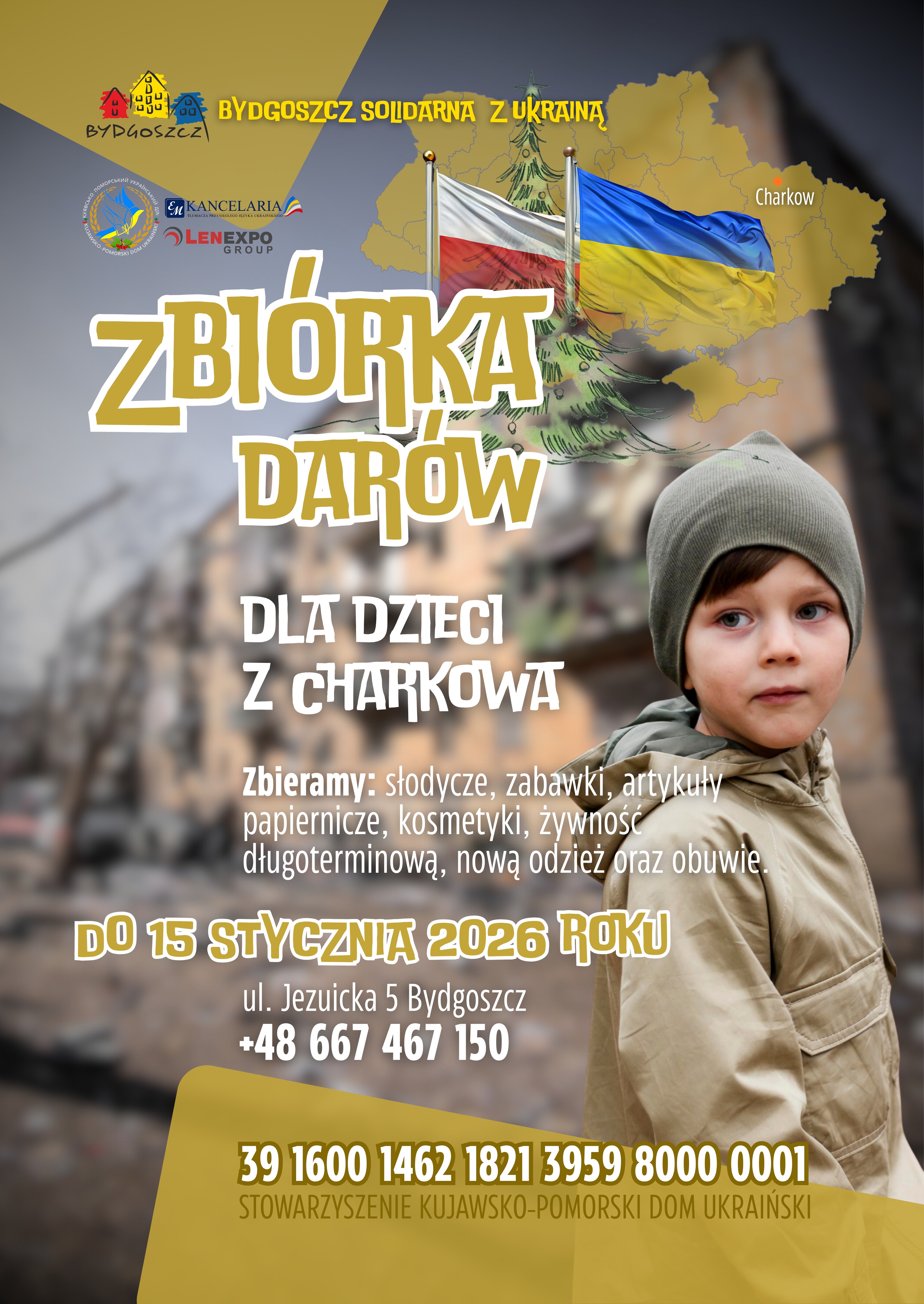 Zbiórka darów Plakat